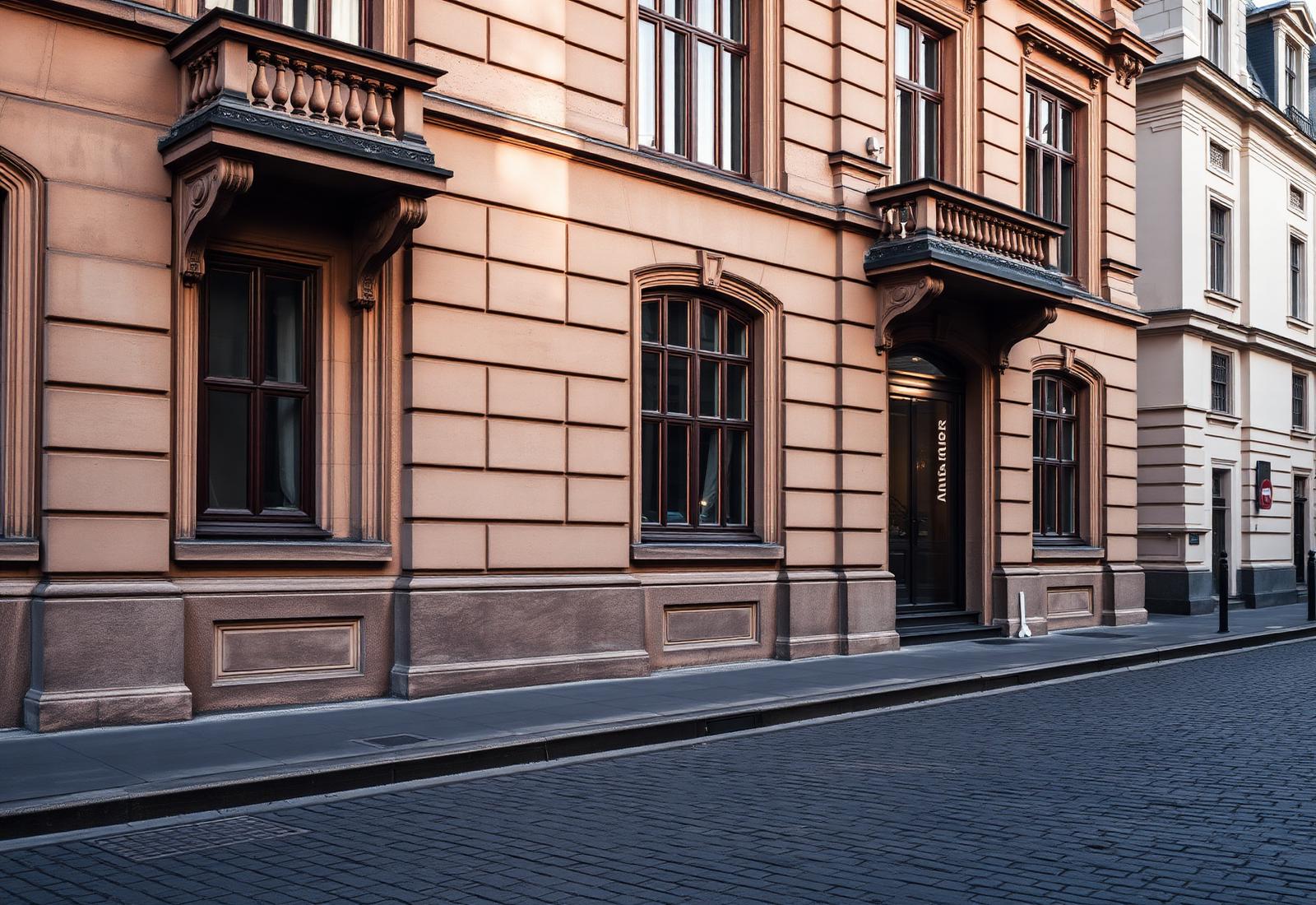 Historische Frankfurter Altbaufassade – Umgebung der Kanzlei